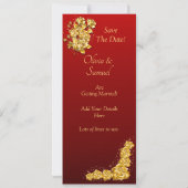 Photo Booth Style Save The Date Flat Card (裏面)