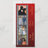 Photo Booth Style Save The Date Flat Card (正面)