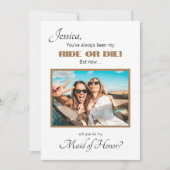 Photo Bridesmaid Proposal Card 招待状 (正面)