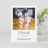 Photo Bridesmaid Proposal Flat カード (スタンド正面)