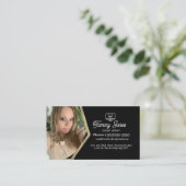 Photo Brokerホームエージェント金ゴールド名刺 名刺 (スタンド正面)