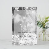 Photo Budget Black White Minimalist Vellum Effect (スタンド正面)