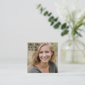 PHOTO BUSINESS CARDS SQUARE スクエア名刺 (スタンド正面)