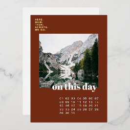Photo & Calendar | シンプルタイポグラフィー・セーブ・ザ・デート 箔招待状
