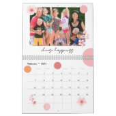 Photo Calendar 2026 Pretty Floral Motivational カレンダー (2月 2027)
