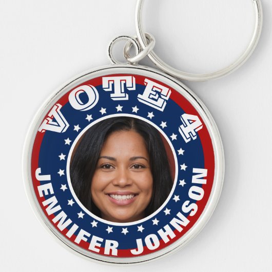 Photo Campaign Template Custom Button キーホルダー (正面)