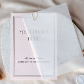 Photo Card For Vellum or Acrylic Invitations 招待状