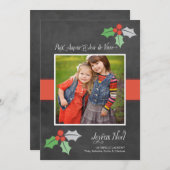 Photo Cartes de Noël | Paix Amour et Joie シーズンカード (正面/裏面)