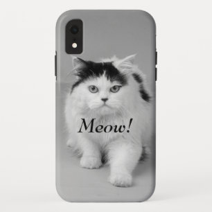 Photo Cat可愛らしい白黒の作成 iPhone XRケース