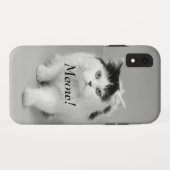 Photo Cat可愛らしい白黒の作成 Case-Mate iPhoneケース (裏面(横))