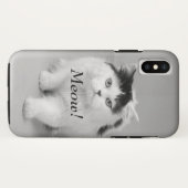 Photo Cat MYO白黒猫を作成 Case-Mate iPhoneケース (裏面(横))