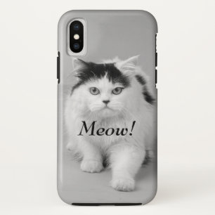 Photo Cat MYO白黒猫を作成 iPhone XSケース