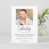 Photo Celebration of Life Funeral Memorial  招待状 (スタンド正面)