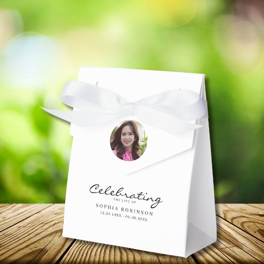 Photo Celebration of Life  Memorial Keepsake フェイバーボックス