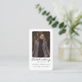 Photo Celebration of Life Memorial Prayer Card 名刺 (スタンド正面)