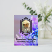 Photo Celebration of Life with Blue Chrysanthemum 招待状 (スタンド正面)