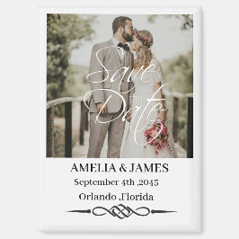 Photo Celtic Knot Wedding Save the Date Magnet マグネット