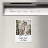 Photo Celtic Knot Wedding Save the Date Magnet マグネット (インサイチュ (食洗機))