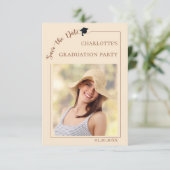Photo champagne Graduation party Save the Date セーブザデート (スタンド正面)