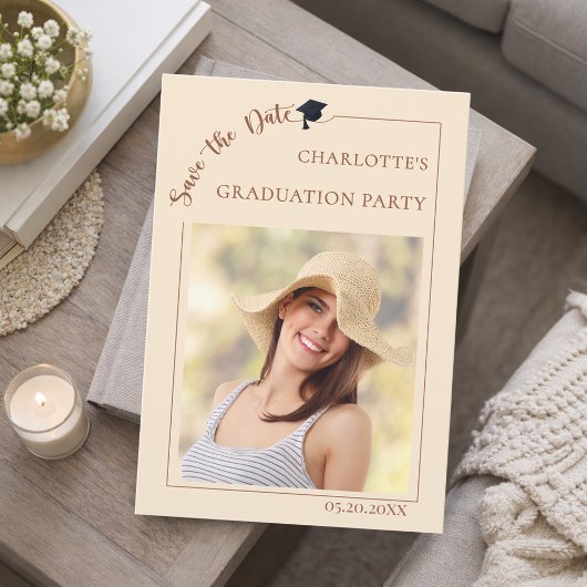 Photo champagne Graduation party Save the Date セーブザデート
