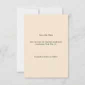 Photo champagne Graduation party Save the Date セーブザデート (裏面)