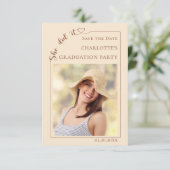 Photo Champagne Graduation party Save the Date セーブザデート (スタンド正面)
