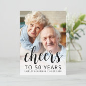 Photo Cheers Black Script 50th Anniversary Party 招待状 (スタンド正面)