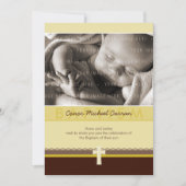 PHOTO CHRISTENING INVITES :: pure 4 P 招待状 (正面)