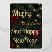 Photo Christmas Card 箔シーズンカード (裏面)