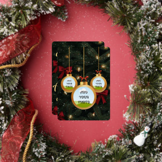 Photo Christmas Card 箔シーズンカード