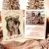 Photo Christmas Cards, Glory to God Religious Card 招待状