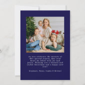 Photo Christmas Nativity Scene Christian Blessing シーズンカード (裏面)