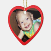 Photo Christmas Ornament - your photo セラミックオーナメント (左)