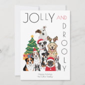 Photo Christmas Tree Funny Pet シーズンカード (正面)