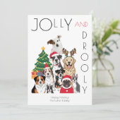 Photo Christmas Tree Funny Pet シーズンカード (スタンド正面)