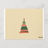 Photo Christmas Tree Ornament Card ポストカード (裏面)