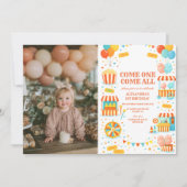 Photo Classic Carnival Storybook Birthday 招待状 (正面)