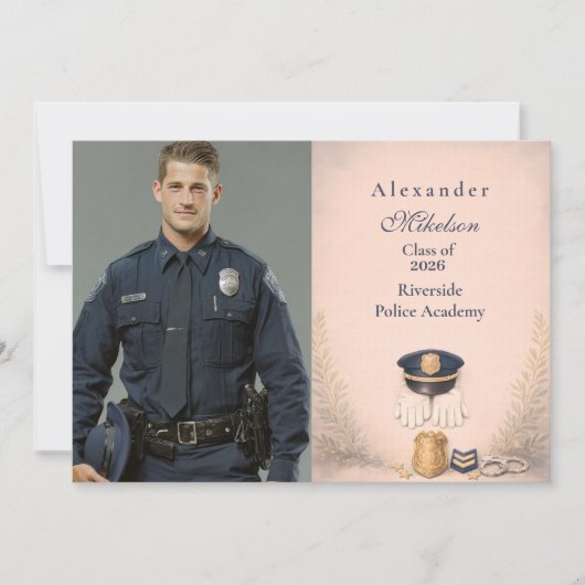 Photo Classic Law Enforcement Graduation Ceremony 案内状 (正面)