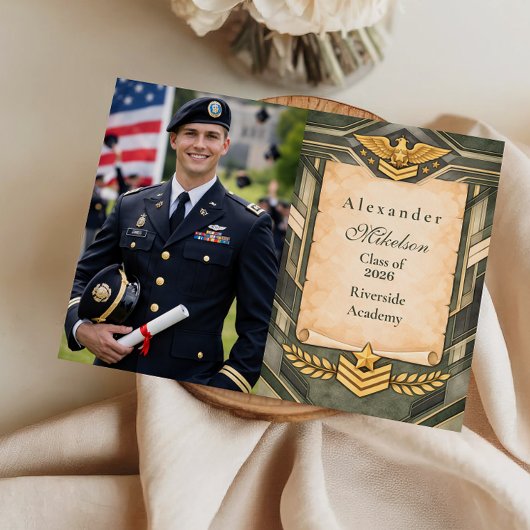 Photo Classic Military Graduation Ceremony 案内状