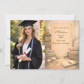 Photo Classic Psychology Graduation 案内状 (正面)