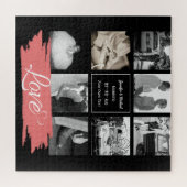 PHOTO COLLAGEの結婚誓い更新記念日の愛 ジグソーパズル (横)