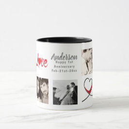 PHOTO COLLAGE第5回第10回第15回記念モダン マグカップ