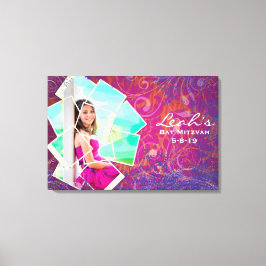 PHOTO COLLAGE クールバルミツワーサインインボード キャンバスプリント