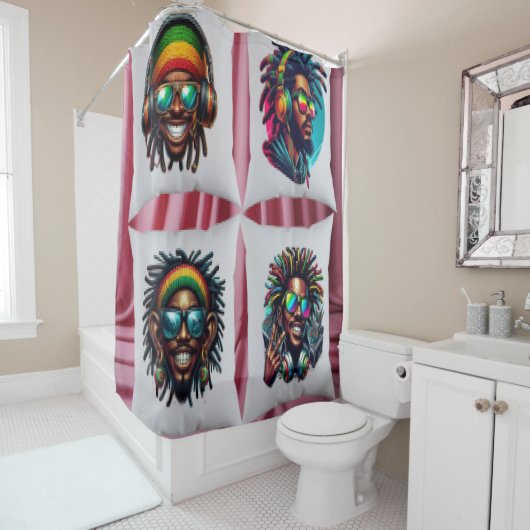 Photo Collage  シャワーカーテン (インサイチュ)