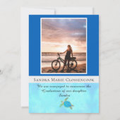 Photo Collage 航海の Blue Starfish卒業アン 案内状 (裏面)