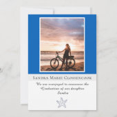 Photo Collage 航海の Blue Starfish卒業生 案内状 (裏面)