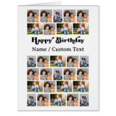 Photo Collage 34写真Any Age誕生日 (正面)