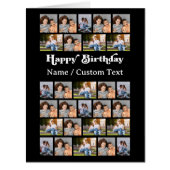 Photo Collage 34写真Any Age誕生日 (正面)