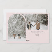 Photo Collage Arch Merry Christmas Vintage Green シーズンカード (裏面)