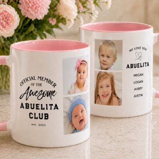 Photo Collage Awesome ABUELITA Mug マグカップ
